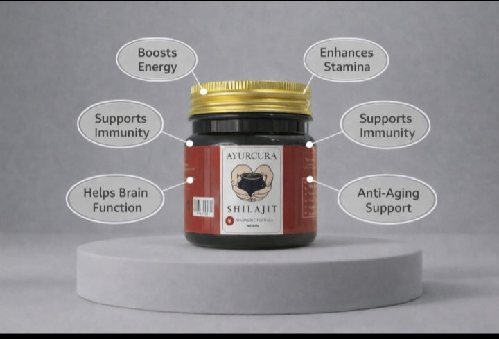 Ayurcura shilajit Resin- Pure Ayurvedic Formula